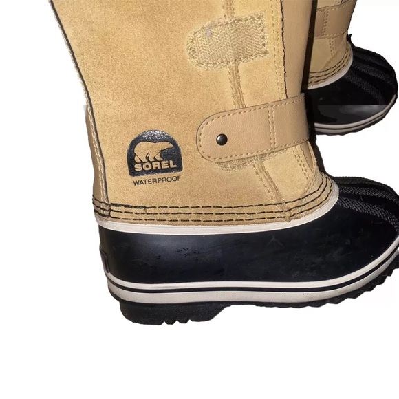 Sorel Kids Boots Size 11 Waterproof 1964 PAC Strap closure Suede Snow Rain - Picture 2 of 10